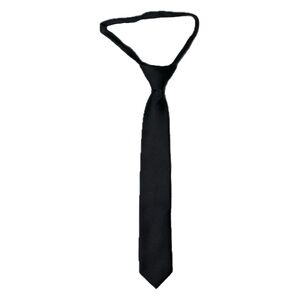 Luther Pike Kids Necktie Black - Pre-tied